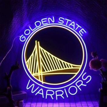 Warriors Neon Sign for Sports Fans