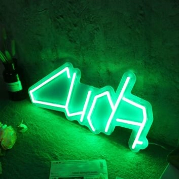 Cuda Green Neon Sign for Car Enthusiasts