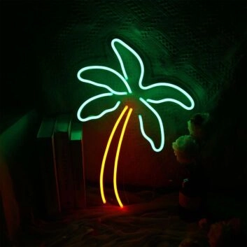 Coconut Tree LED Neon Sign for Tropical and Relaxing Decor