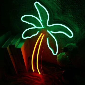 Coconut Tree LED Neon Sign for Tropical and Relaxing Decor