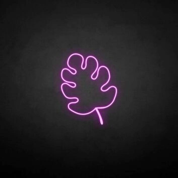 Monstera&#39; neon sign