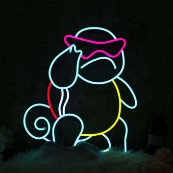 Anime Squirtle Custom Neon Sign for Anime Fans