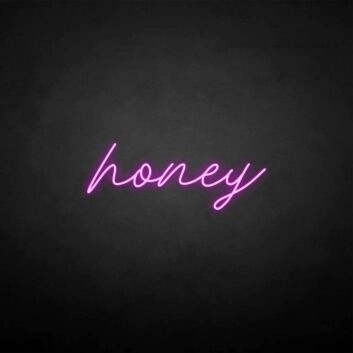 &#39;Honey&#39; neon sign
