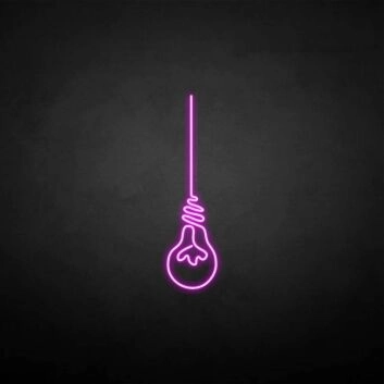 &#39;Bulb&#39; neon sign