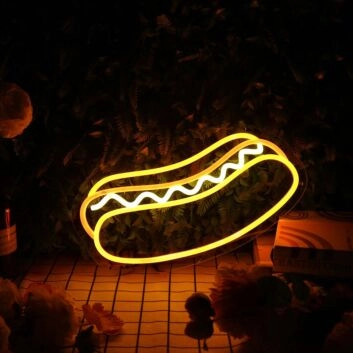 Hot Dog Custom Neon Sign for Food Lovers and Restaurants