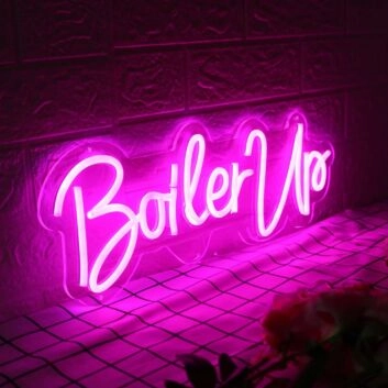 Boiler Up Purple Neon Sign for Sports Fans