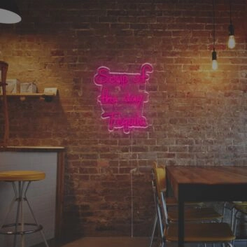 Soup Of The Day Tequila LED Neon Sign for Fun and Social Spaces