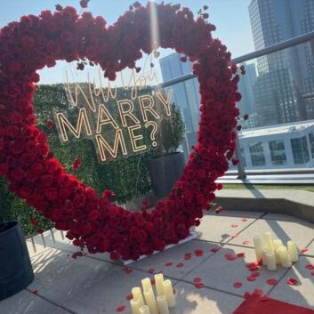 Will You Marry Me Neon Sign Wedding Party Decoration for Engagement and Celebratory Spaces