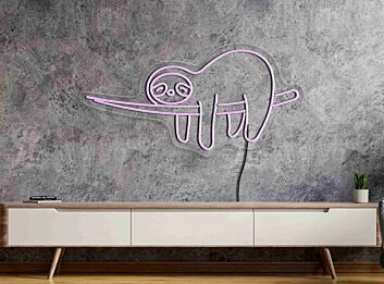 Sloth Neon Sign Animal Neon Sign Lazy Neon Sloth Wall Art Sloth Wall Decor for Animal Lovers
