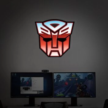 Transformers LED UV Neon Sign Game Room Light Decor for Transformers Fans