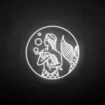 &#39;Mermaid&#39; neon sign