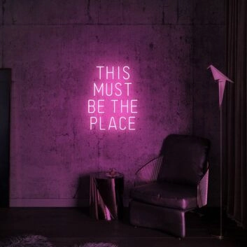 Retro This Must Be The Place Neon Sign for Modern Living Rooms and Offices