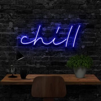 Chill Neon Sign for Relaxing and Cozy Spaces