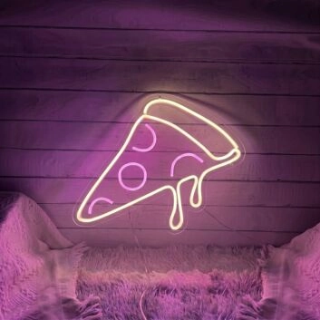 Pizza Neon Sign for Pizzerias and Dining Areas