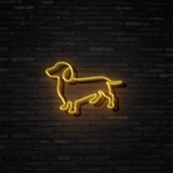 Dachshund Neon Sign for Dog Lovers and Pet Spaces