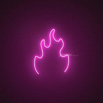 Fire Neon Sign for Dynamic and Energetic Spaces