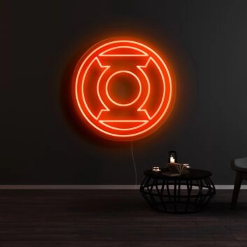 Green Lantern Neon Sign for Superhero Fans