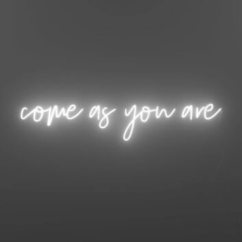 Come As You Are Neon Sign for Welcoming and Inclusive Spaces