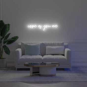 Come As You Are Neon Sign for Welcoming and Inclusive Spaces