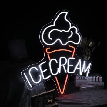 Ice Cream Neon Sign for Sweet and Fun Spaces
