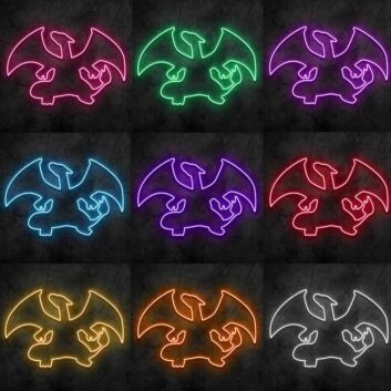 Charizard Neon Sign for Anime Fans