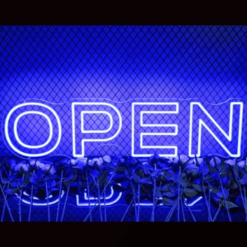 Open Neon Sign for Businesses and Shops