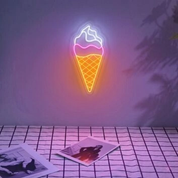 Ice Cream Neon Sign for Sweet and Fun Spaces