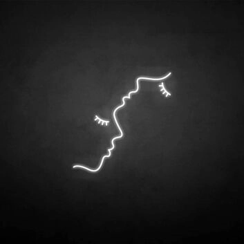 &#39;Faces&#39; neon sign