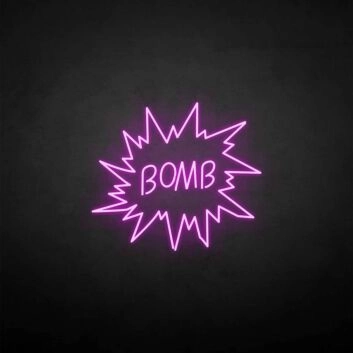 &#39;Bomb&#39; neon sign
