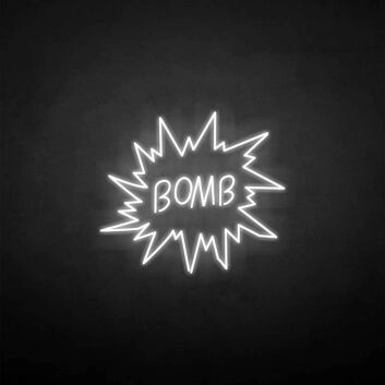&#39;Bomb&#39; neon sign