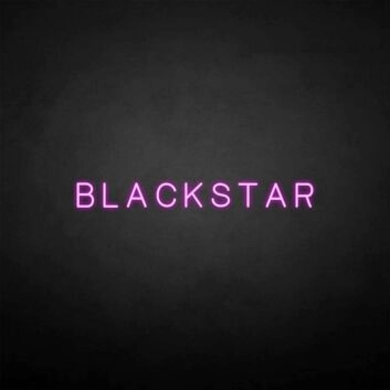&#39;BLACKSTAR&#39; neon sign