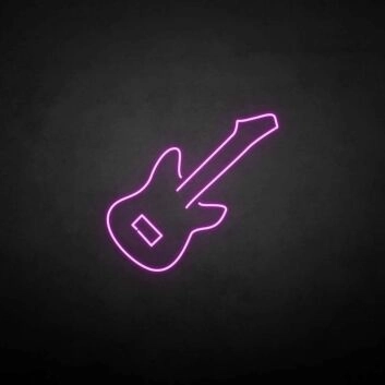 &#39;Guitar&#39; neon sign