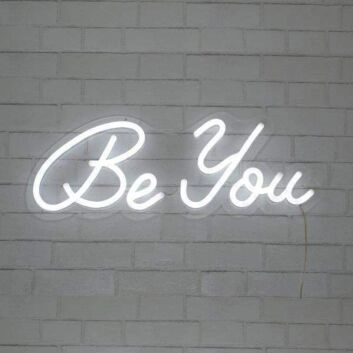 Be You Neon Sign adds a positive message to any room
