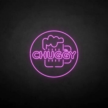 Customize &#39;CHUGGY&#39; neon sign