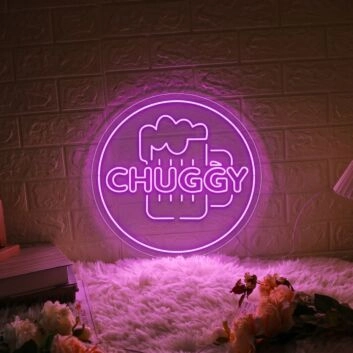 Customize &#39;CHUGGY&#39; neon sign