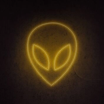 Alien Head Neon Sign adds whimsy to kids' rooms