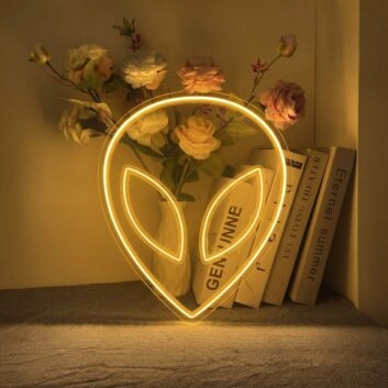 Alien Head Neon Sign adds whimsy to kids' rooms
