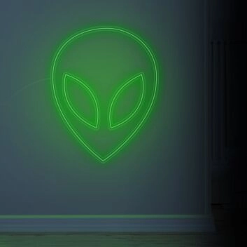 Alien Head Neon Sign adds whimsy to kids&#039; rooms