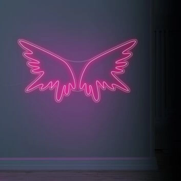 Angel Wings Neon Sign adds a heavenly touch to any room