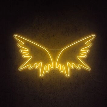 Angel Wings Neon Sign adds a heavenly touch to any room