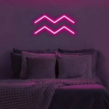 Aquarius Horoscope Neon Sign perfect for horoscope enthusiasts
