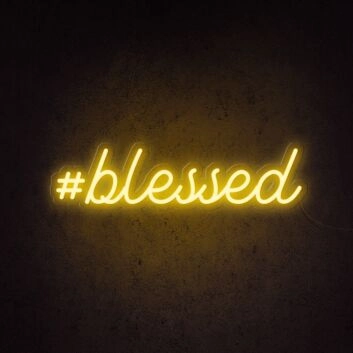 Blessed Neon Sign adds a spiritual touch to any space