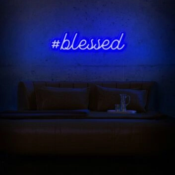 Blessed Neon Sign adds a spiritual touch to any space