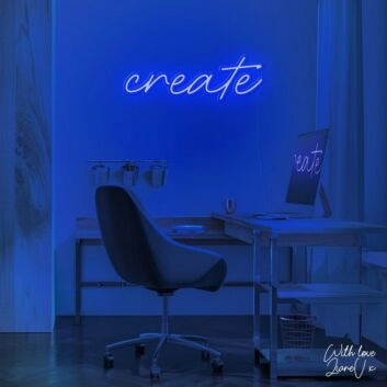 Create Lianev Collection Neon Sign inspires creativity in any space
