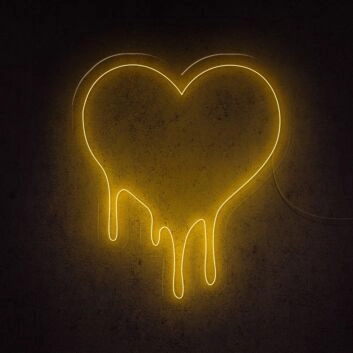 Dripping Love Neon Sign for romantic and artistic settings