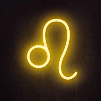Leo Horoscope Neon Sign V2 for zodiac-themed decor
