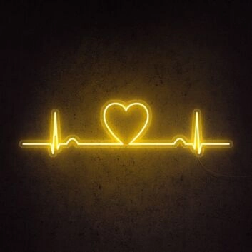 Love Beat Neon Sign for romantic and loving settings