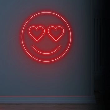 Love Eyes Neon Sign for artistic and romantic decor