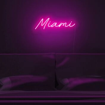 Miami Neon Sign adds a tropical vibe to any room