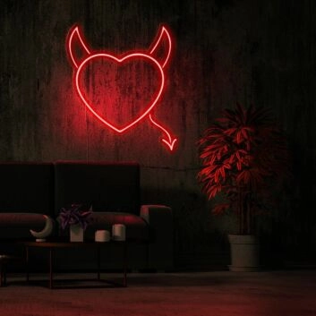 Naughty Love Neon Sign for bold and playful settings